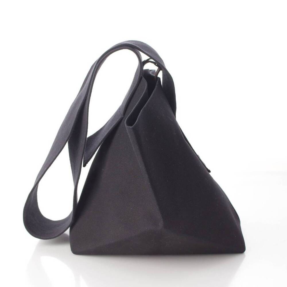 Celine Phoebe Philo boat canvas belt shoulder bag black - Picture 3 of 8